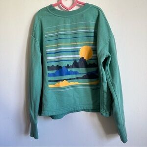 Patagonia Kids Girls Boys Graphic Pullover Crewneck Fleece Sweater - M Medium